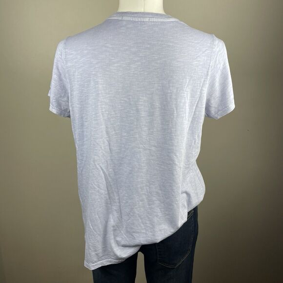 Marine Layer Top Womens Size Medium Blue Crewneck T Shirt Cotton Modal - Picture 4 of 8